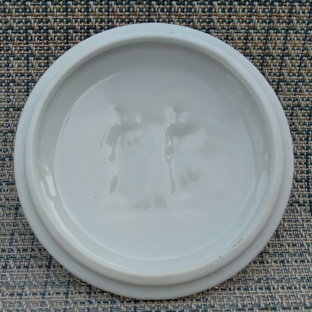 Vintage Bisque Porcelain Trinket / Jewelry Dish - Picture 4 of 7